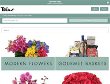 Tablet Screenshot of mobile.triasflowers.com
